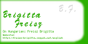 brigitta freisz business card